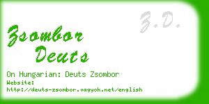 zsombor deuts business card